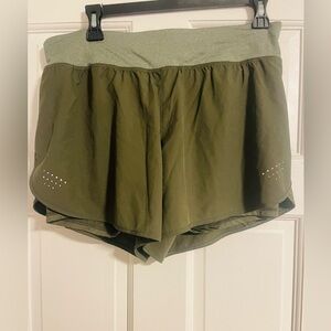 Avia olive green athletic shorts